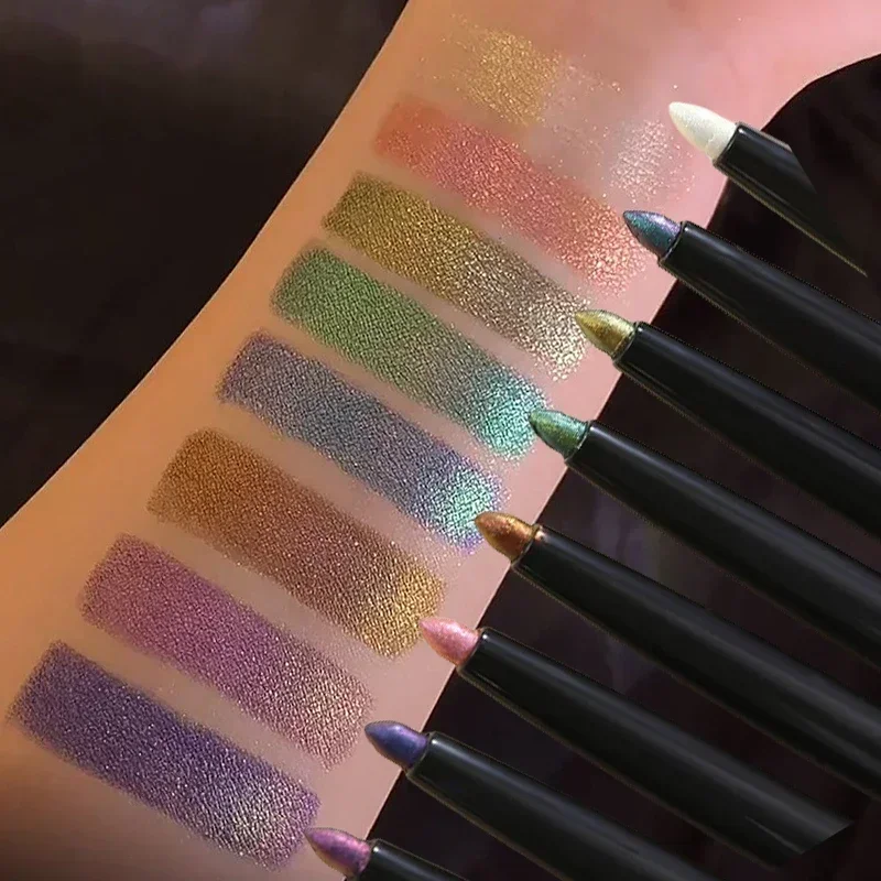 Блестящая металлическая подводка для теней век водостойкая блестящая