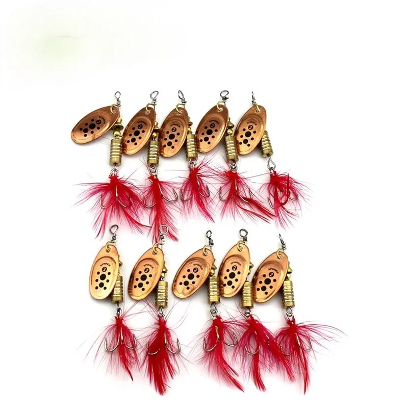 

1 Set Spin Sequins 10pcs Metal Sequins 6.5cm/5.3g Spin Bait/Fishing Accessories