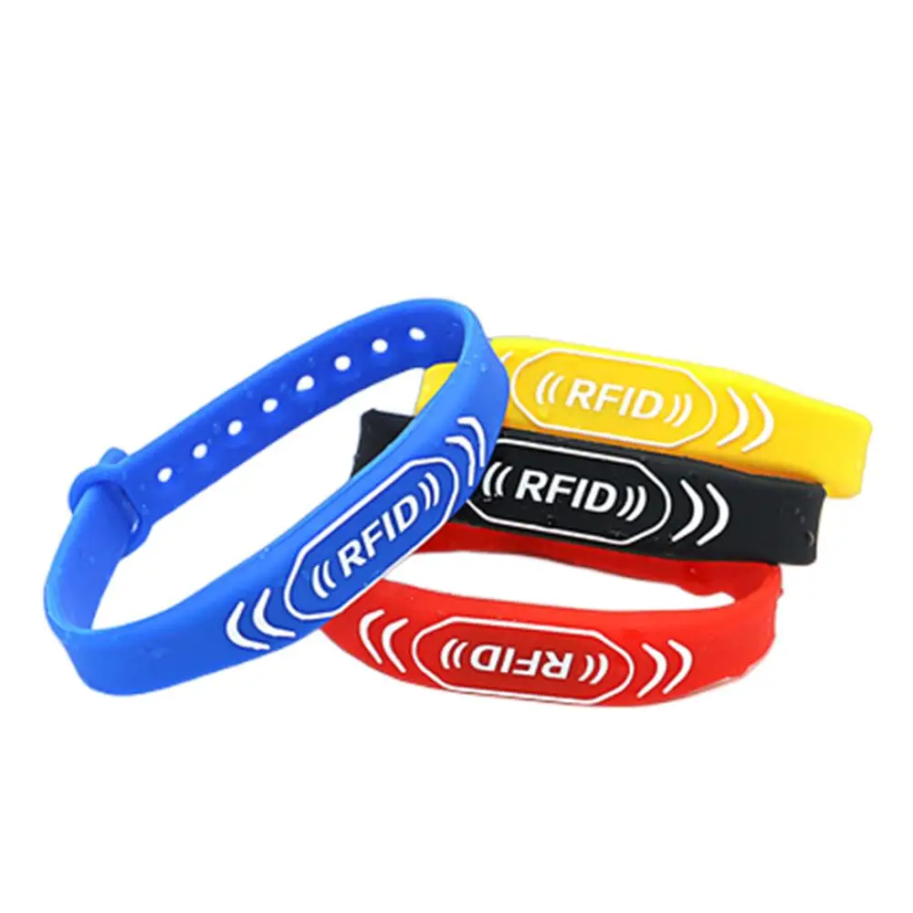 1Pcs 125KHZ EM4305 T5577 5200 Rewritable Waterproof Adjustable Wristband RFID Silicone Band Bracelet Blank Data Keyfob