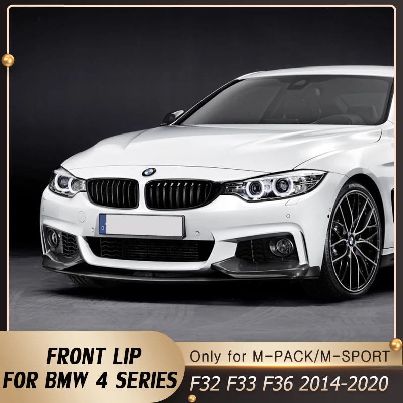 

MP Style Gloss Black Front Bumper Lip Chin Spoiler for BMW F32 F33 F36 4 Series 2014-2020 M-Sport M-Tech (M Sport Models Only)