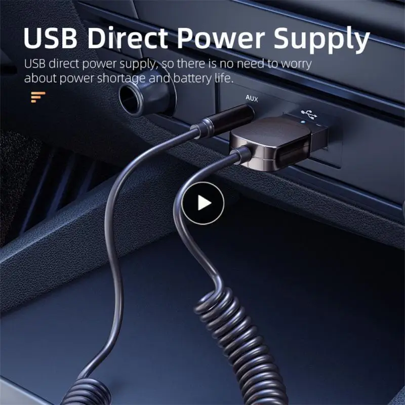 

Stable Wireless Music Audio Receiver With Microphone Hands-free Usb bluetooth-compatible Adapter 3.5mm Usb Plug Noise Reduction