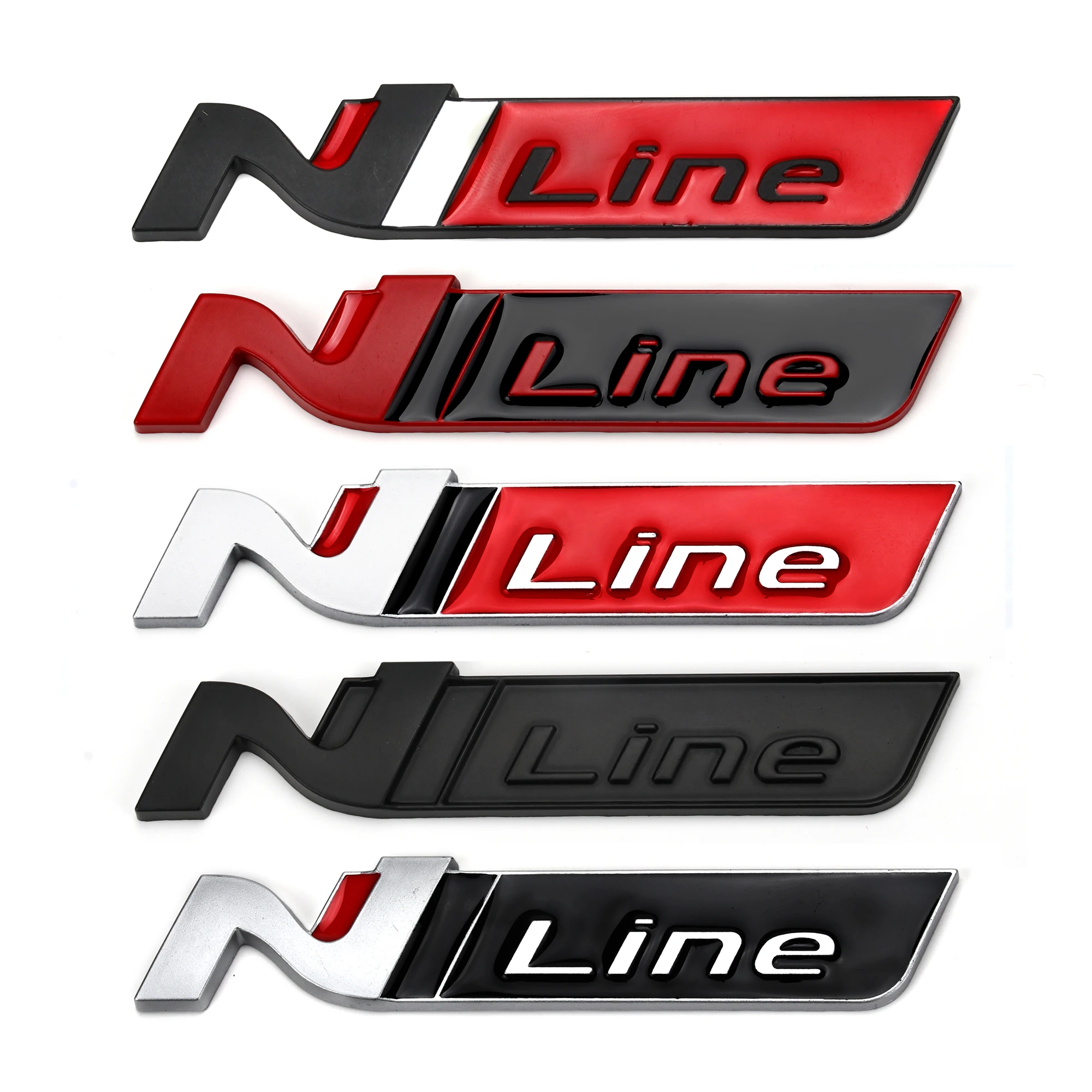 Металлическая Автомобильная наклейка N Line значок эмблема Передняя решетка для