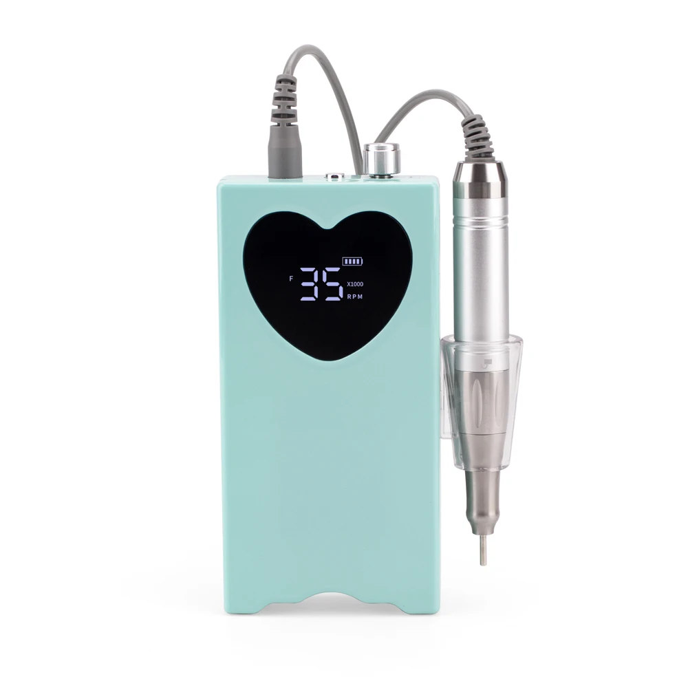 Дрель для ногтей в форме сердца профессиональная маникюрная машина 35000 об/мин