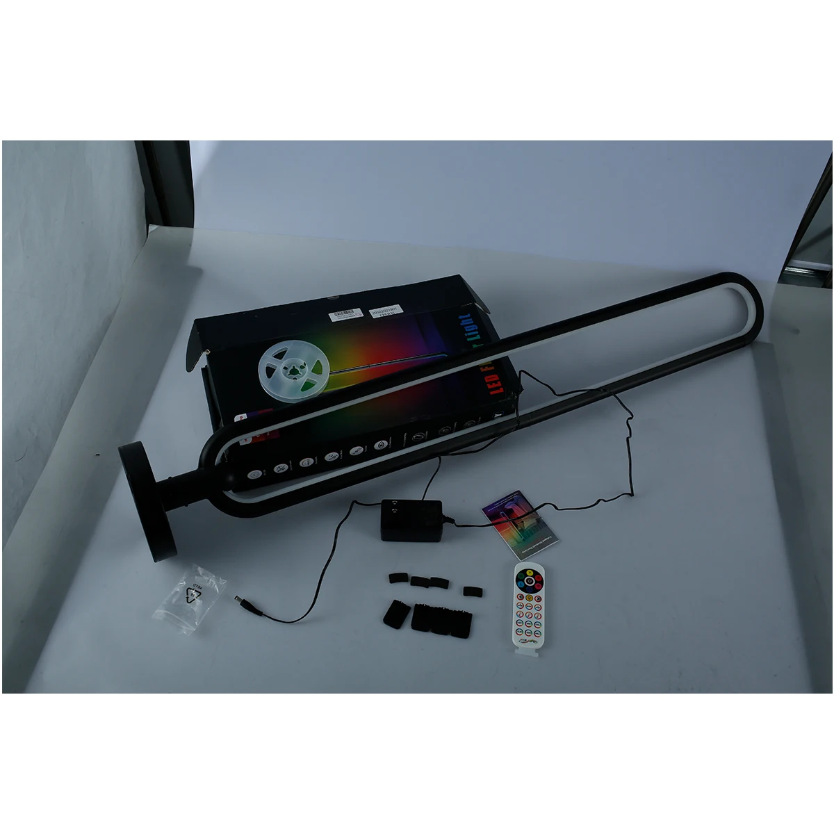 

New RGB Corner Light w/16 Million Light Colors and 6 Scenes Modes LED Floor Light Bar 2 Control Methods for Music Sync Timing