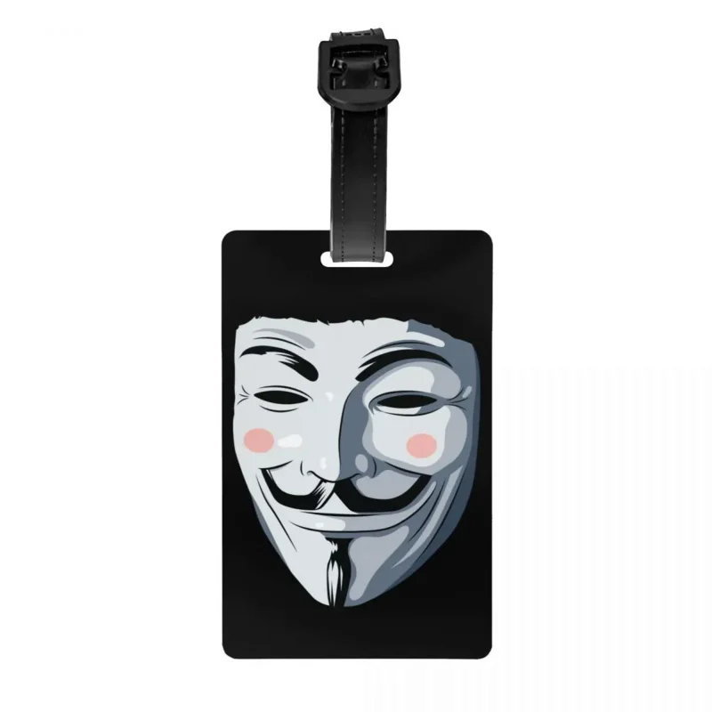 

Багажные бирки Guy Fawkes для чемоданов, V для вендетты, анонимная Личная Обложка, идентификационная этикетка