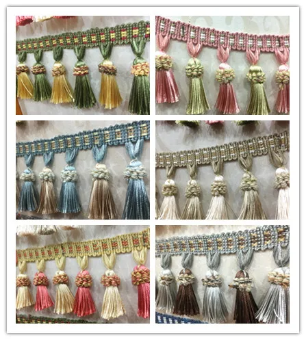 

5 meters / batch 8 CM long European new curtains Sui tassel lace decorative accessories decorative sewing handmade textile