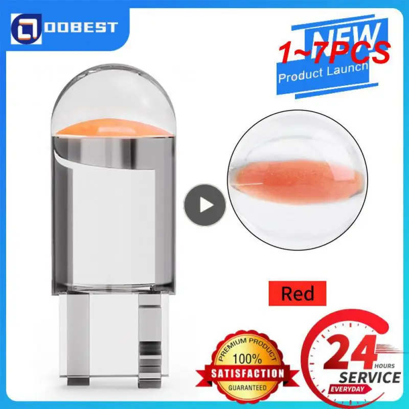 

Автомобильная лампа Canbus COB 6000k для чтения, 1-7 шт, W5W, цвет белый/синий