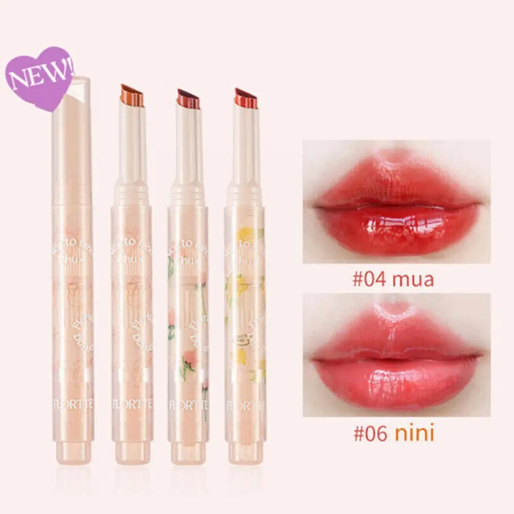 

Flortte Jelly Lipstick Moisturizing Lip Glaze Flower Pomegranate Gloss Heart Lipstick Makeup Lipstick Jelly Long-lasting Lo G3X2