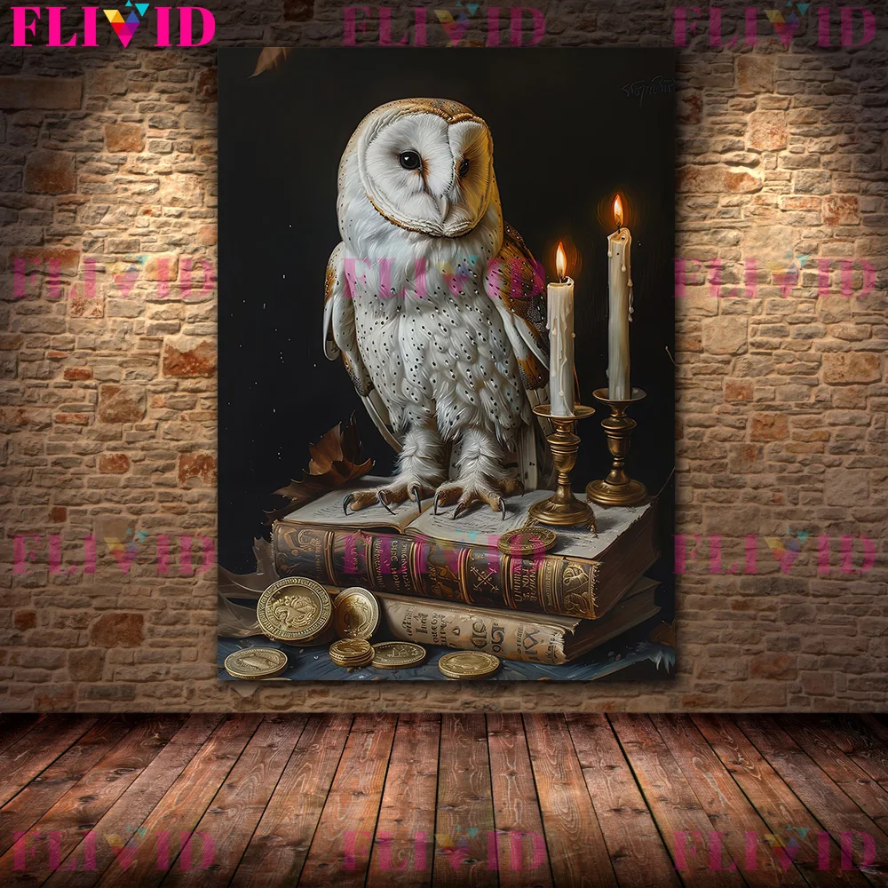 Картина маслом в античном стиле темной академии скелет-библиотека моль белки