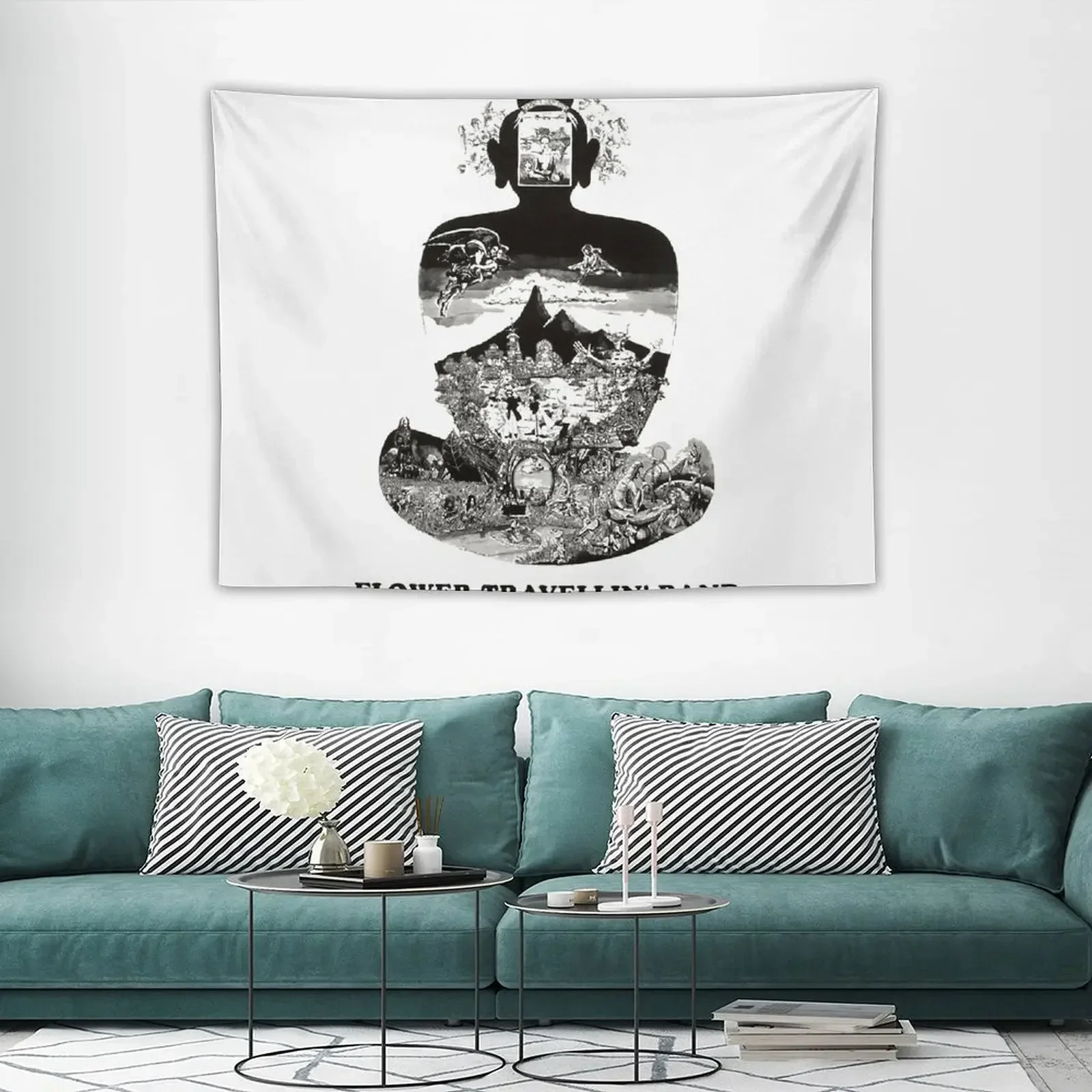 Цветочный травеллин: гобелен Satori декор для комнаты украшение в Корейском стиле