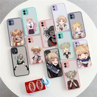 toga himiko anime my hero academia phone case for iphone x xr xs 7 8 plus 11 12 13 pro max 13mini translucent matte