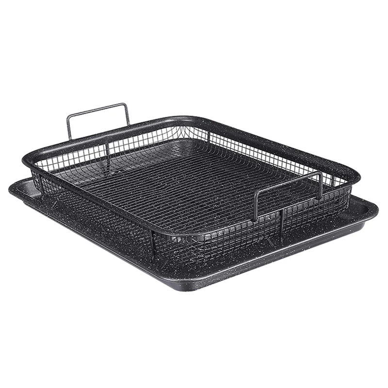 Поддон для выпечки из нержавеющей стали с медным покрытием, сковорода для жарки на масле, корзина для жареных чипсов, жаровня из сетки без приставания, кухонный инструмент.