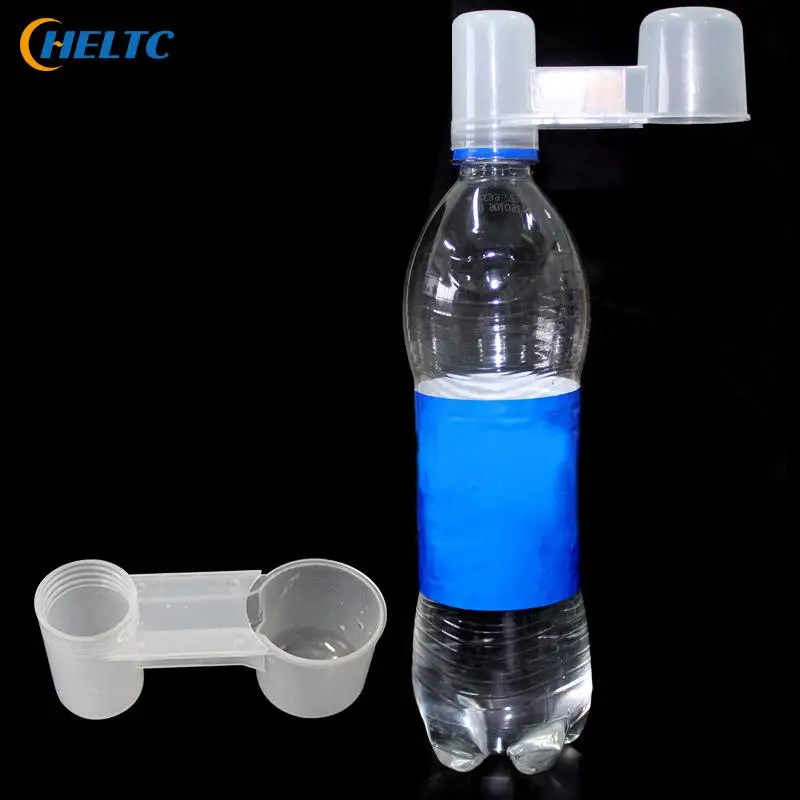 

Портативная пластиковая прозрачная бутылка для воды, кормушки поилки, чашка, аксессуары для птичьей клетки, миска для питьевой воды