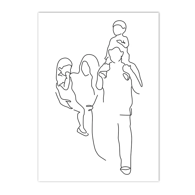 

Семейные цитаты, принты, мама, папа, абстрактный рисунок линии, холст, картина, сын, дочка, настенный художественный постер, фотографии, гостиная, домашний декор
