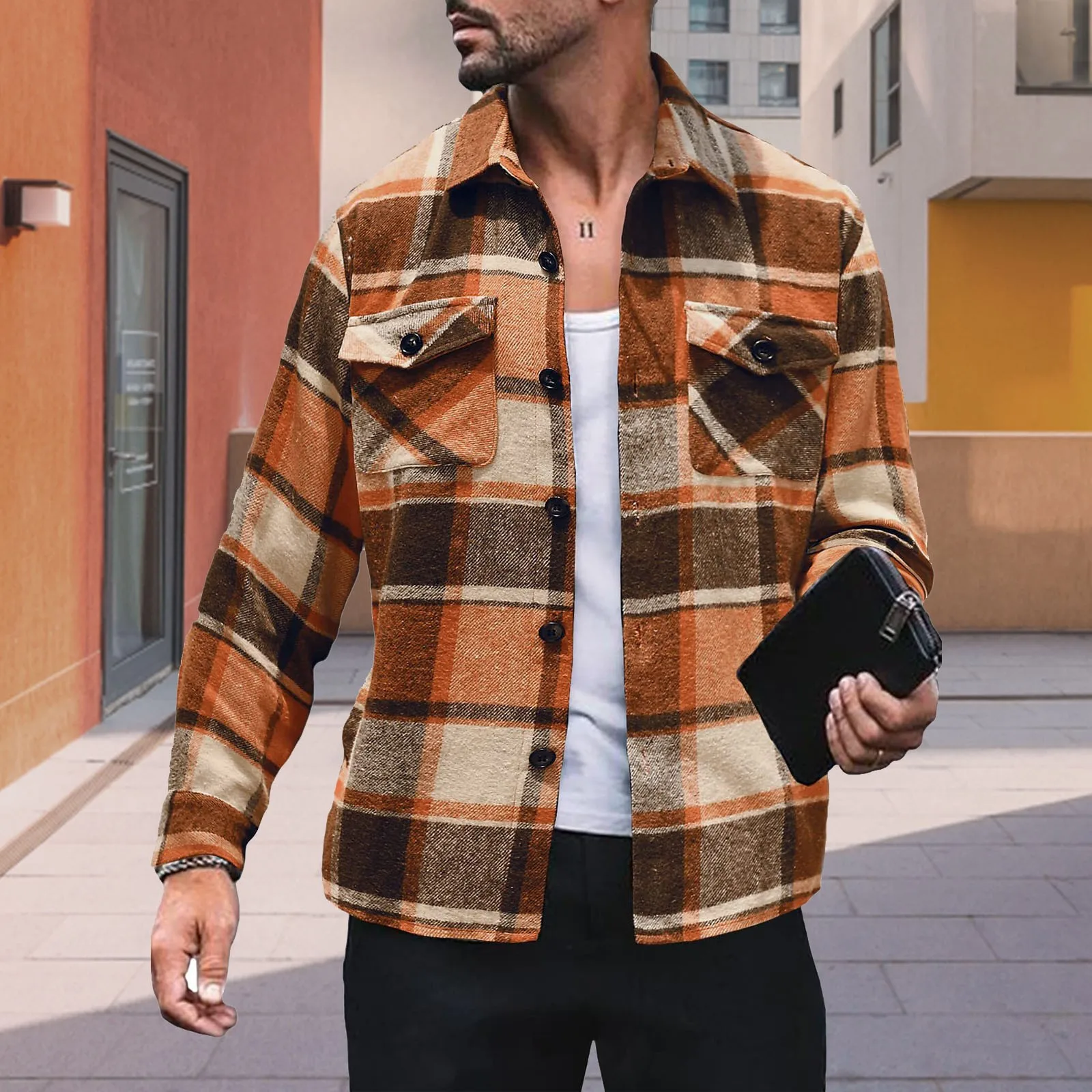 Мужская шерстяная куртка Love Is Hell черная длинная с карманами повседневная