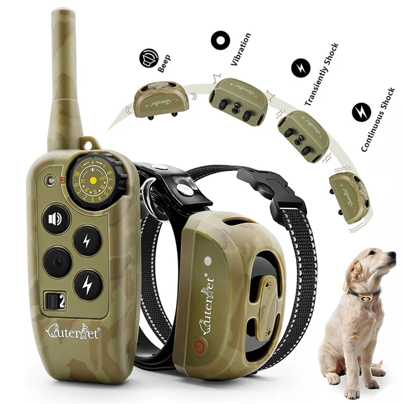 

Repeller Electric Collar Remote Control Training 2000ft Stopper Pet Control Collar Training Dog Rechargeable Bark Dog Waterproof