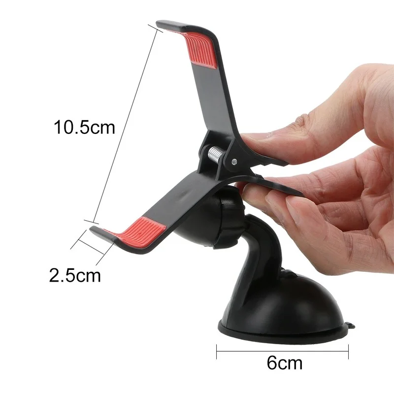 car holder flexible 360° rotation auto mount mobile holder bracket for smartphone car phone holder stand support gps dvr phone free global shippi