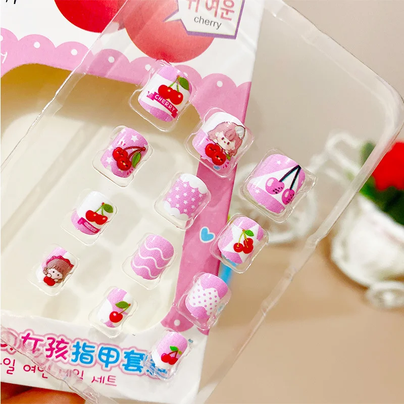 

Children Fruit Series Nail Sticker Set Beauty Pretend Toy Girls Handmade Reusable Nontoxic Nail Patch Stickers Birthday Gifts