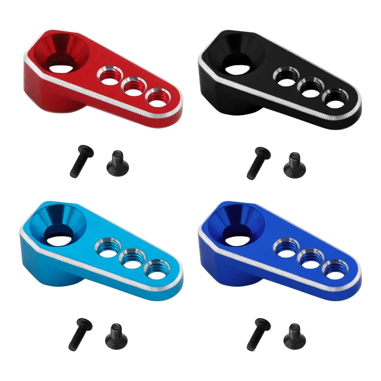 

25T Aluminum Servo Horns M3 Threads Metal Steering Arm Replacement Parts 1/18 for 2065T Trucks Crawler RC Car Modification