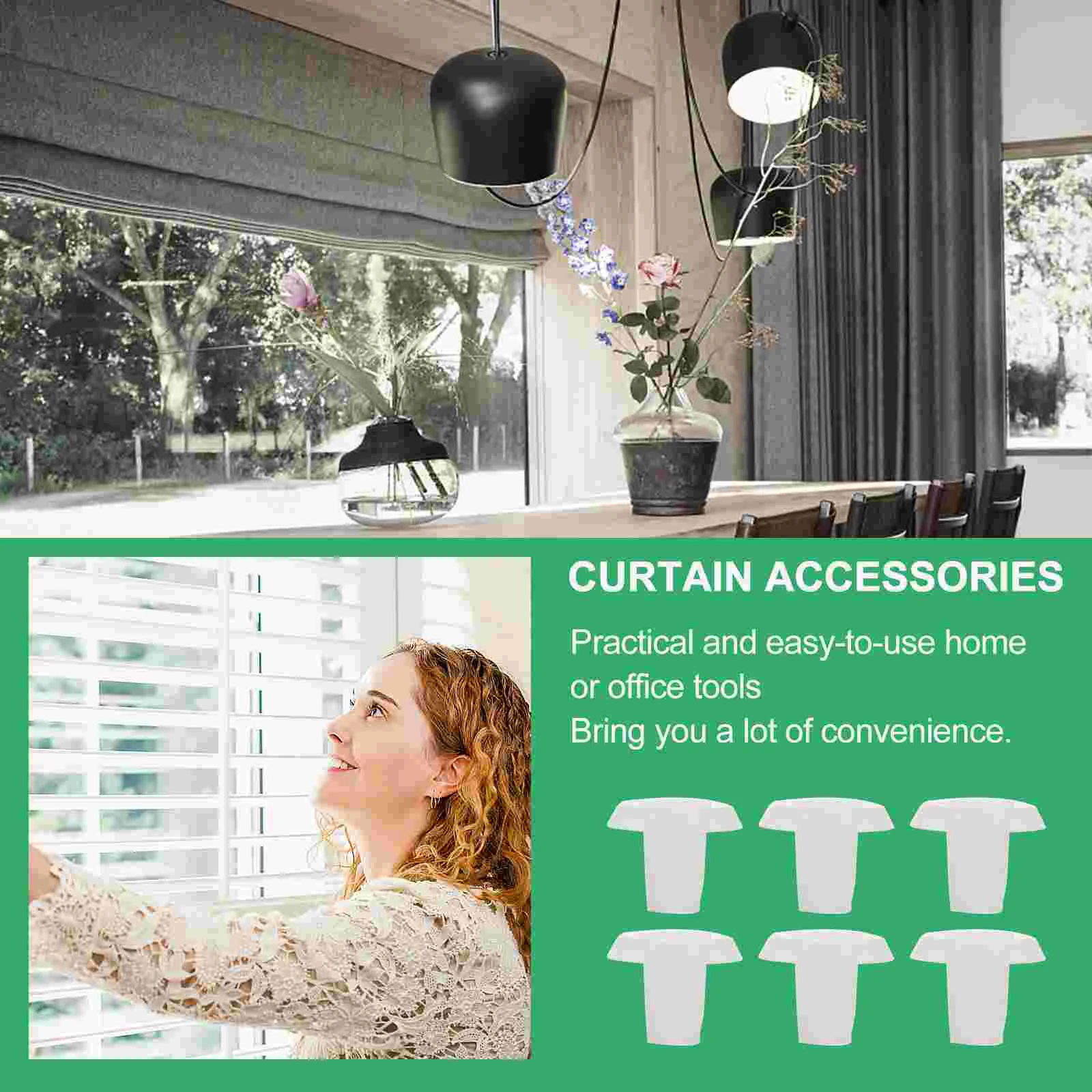 30 шт. аксессуары для штор детали горизонтальные жалюзи рельсовые пуговицы из