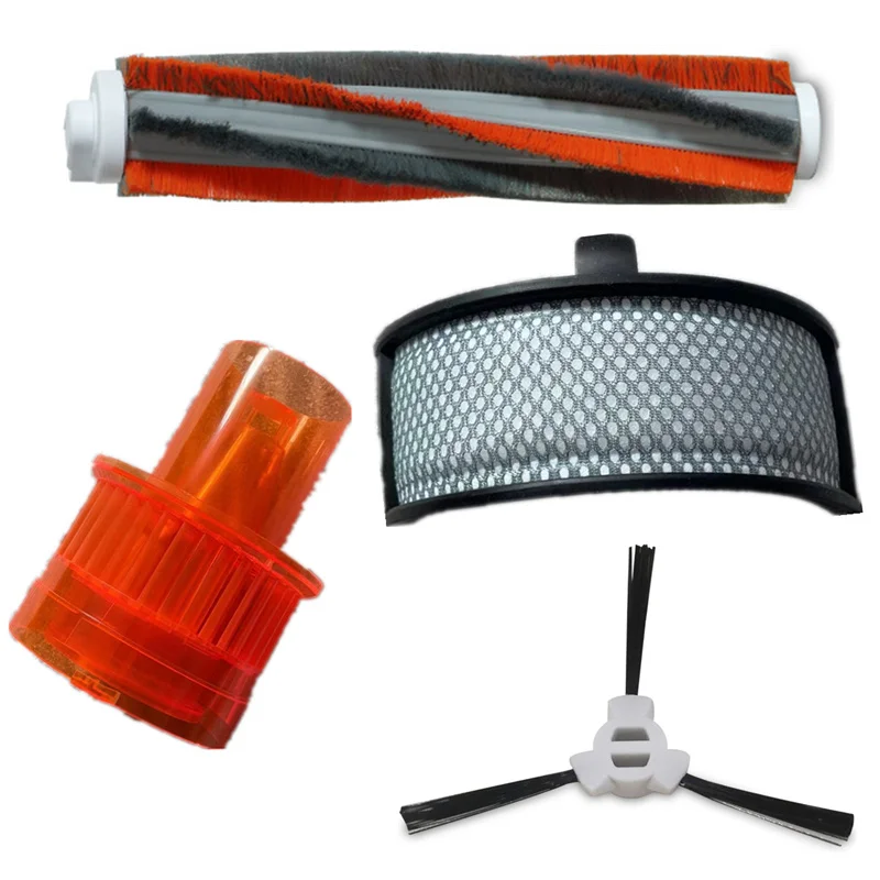 2 in 1 Roller Brush High Efficiency Filter Side brush Primary Filter for ILIFE G50/G80 Cordless Handheld Wireless Vacuum Parts