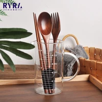 natural wooden fork spoon chopsticks dinner rice soups utensil cereal handmade home tableware cutlery kitchen accessories