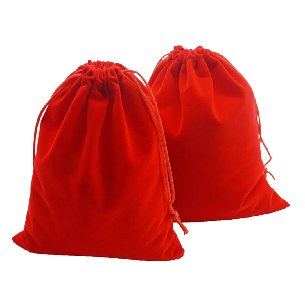 

10x Drawstring Velvet Jewelry Bags Wedding Party Favor Gift Pouch Red Wedding Party Jewelries Makeup Gift Candy Wedding Favors