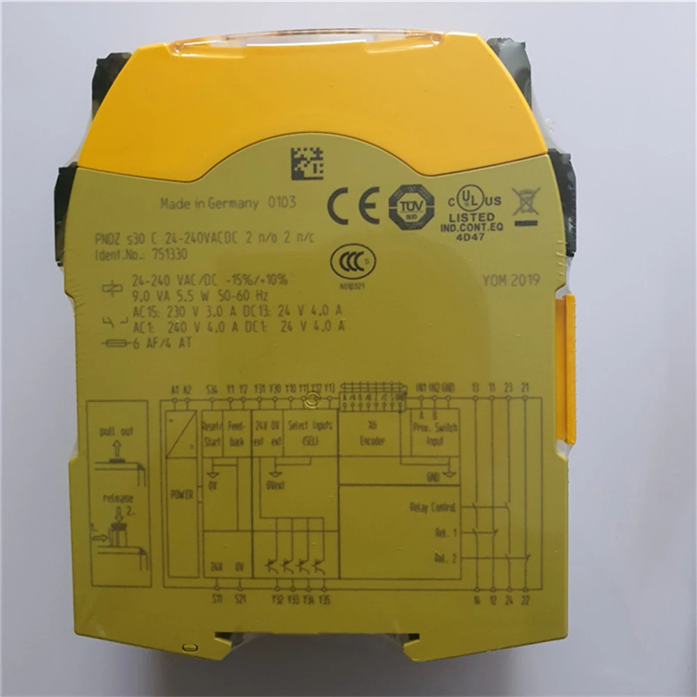 Совершенно новый для PILZ PNOZ s30 C 24-240VACDC 2n/o 2n/c 751330 Модуль управления реле