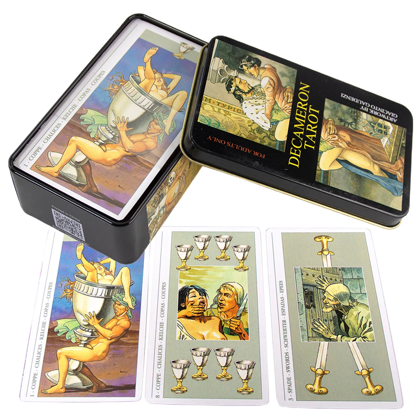 

78 Sheets Decameron Tarot Decameron Tarot Cards Deck 78 Sheets Tarot Cards Deck Fortune Telling Game For Beginners Expert