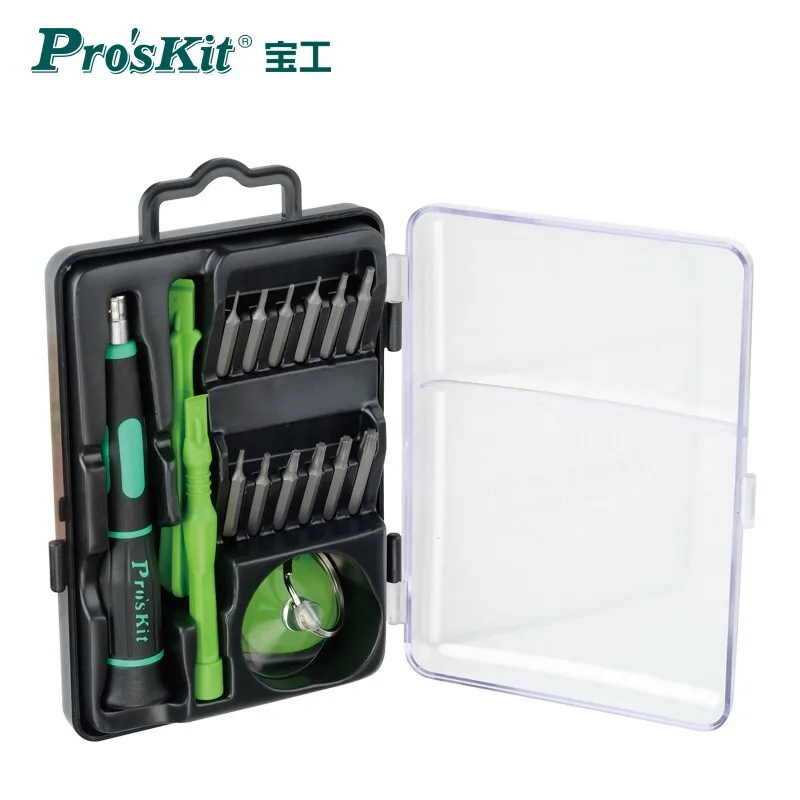 

Pro'sKit SD-9314 16 in 1 tool kit for Apple Products iPad iPhone Mobile Phone Repair Screwdriver Set