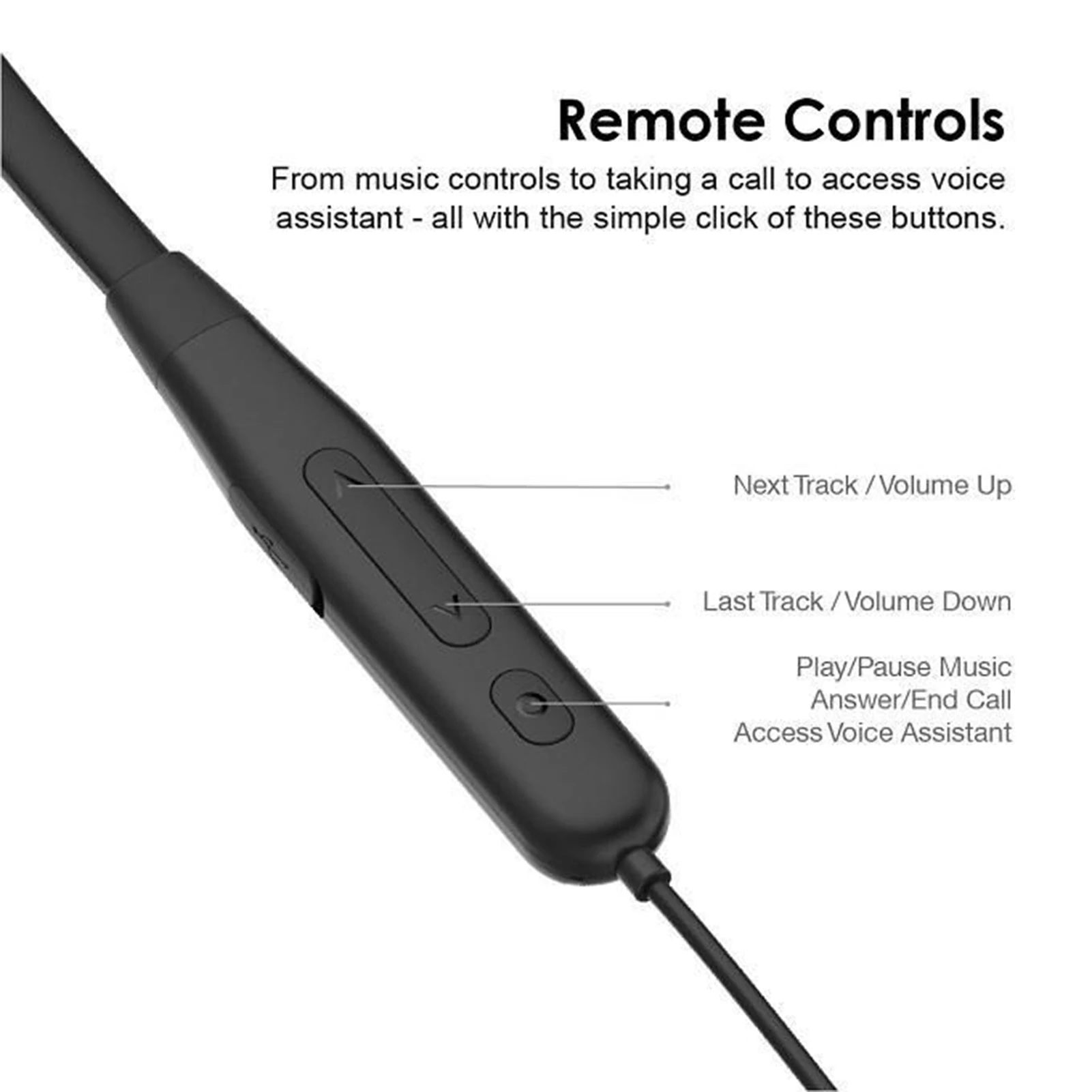 Беспроводные наушники Oraimo с шейным ободом магнитные стерео BT5.0 защитой от пота