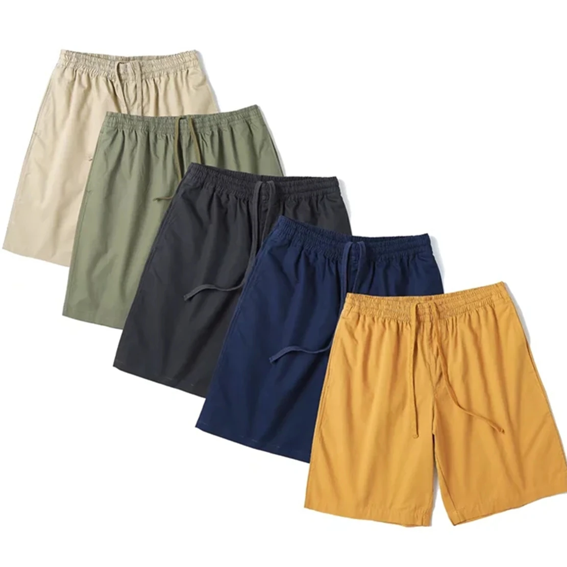 

Withered 2022 England Simple Fashion Multicolor Cotton Beach Shorts Japanese Style Casual Bermudas Cargo Short Man