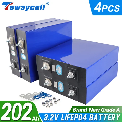 Аккумуляторная батарея Tewaycell 280Ah 230Ah 200Ah lifepo4 12В 24В 48В класса А, 3,2 В, без налога на солнечную энергию