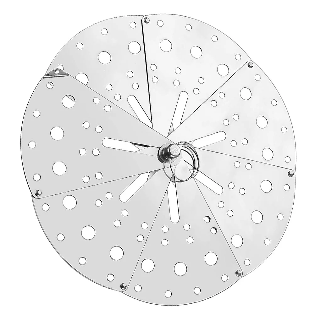 

Spill Lid Cover Stopper Rack Pot Steamer Anti Pan Stainless Splatter Steel Oil Guard Over Boil Screen Steaming Kitchen Basket