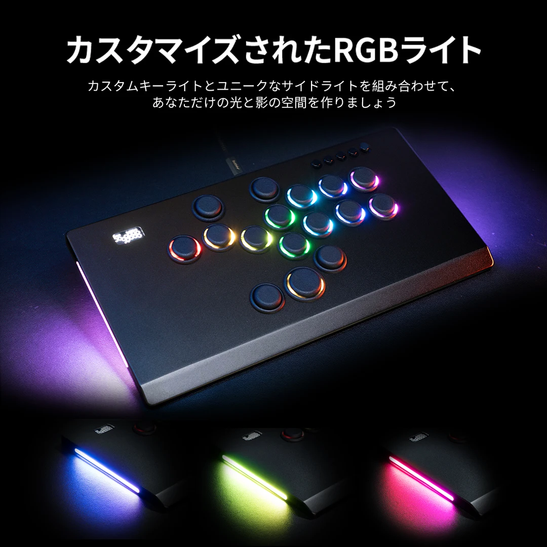 Фото TIKITAKA M16 Series Роскошная нейлоновая кнопка Laverless Controller 12 мм Супертонкий SF6 Игровой контроллер Street Fighter Джойстик Аркадный стиль PS4/PS3/ПК/переключатель №4