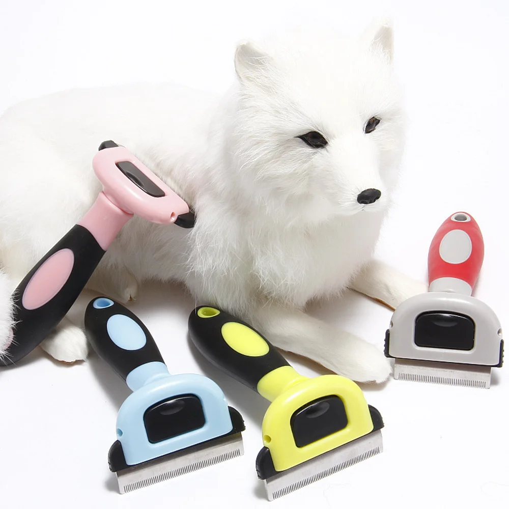 Расческа съемная для удаления шерсти домашних животных 3 вида нож волос щетка