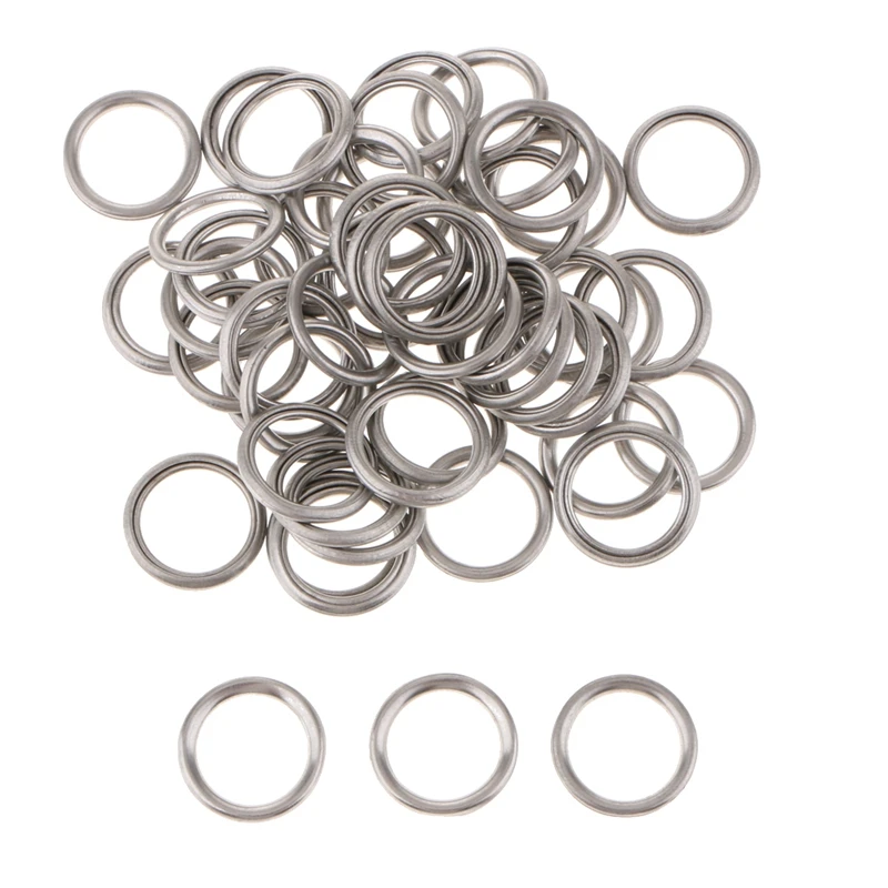 

50PCS M14 Oil Crush Washers/Drain Plug Gaskets for Mitsubishi V5 V6 MD050317