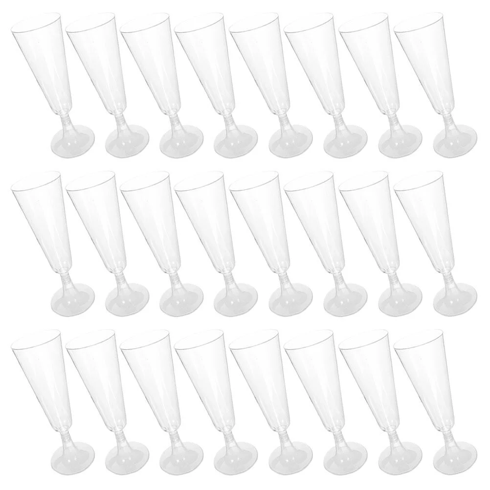 

40pcs Goblets Champagne Flutes Red Drinking Goblets Party Goblets(150ml)