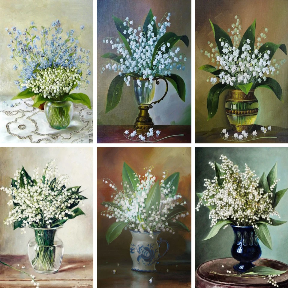 

5D DIY Flower Diamond Painting Embroidery Rhinestone Home Living Room Bedroom Decoration Cross Stitch Set Hand Inlaid Art Gift