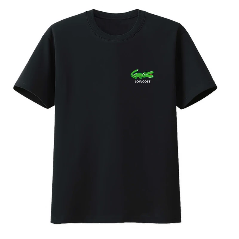 

Lowcost Crocodile Balloon Cotton T-shirts Luxury Same Style Comfortable Men Clothing Y2k Streetwear Tops Mens Clothes Tshirt