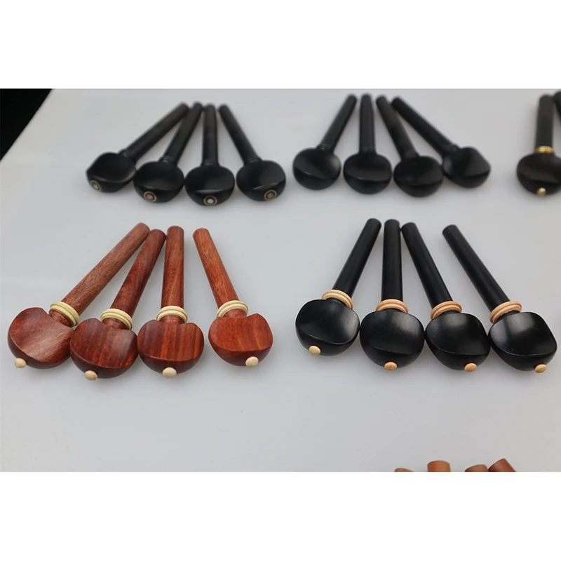 

40× 4/4 Vioin Pegs String Tuning Keys Pin Winder Ebony Rosewood Violin Accessories shaft