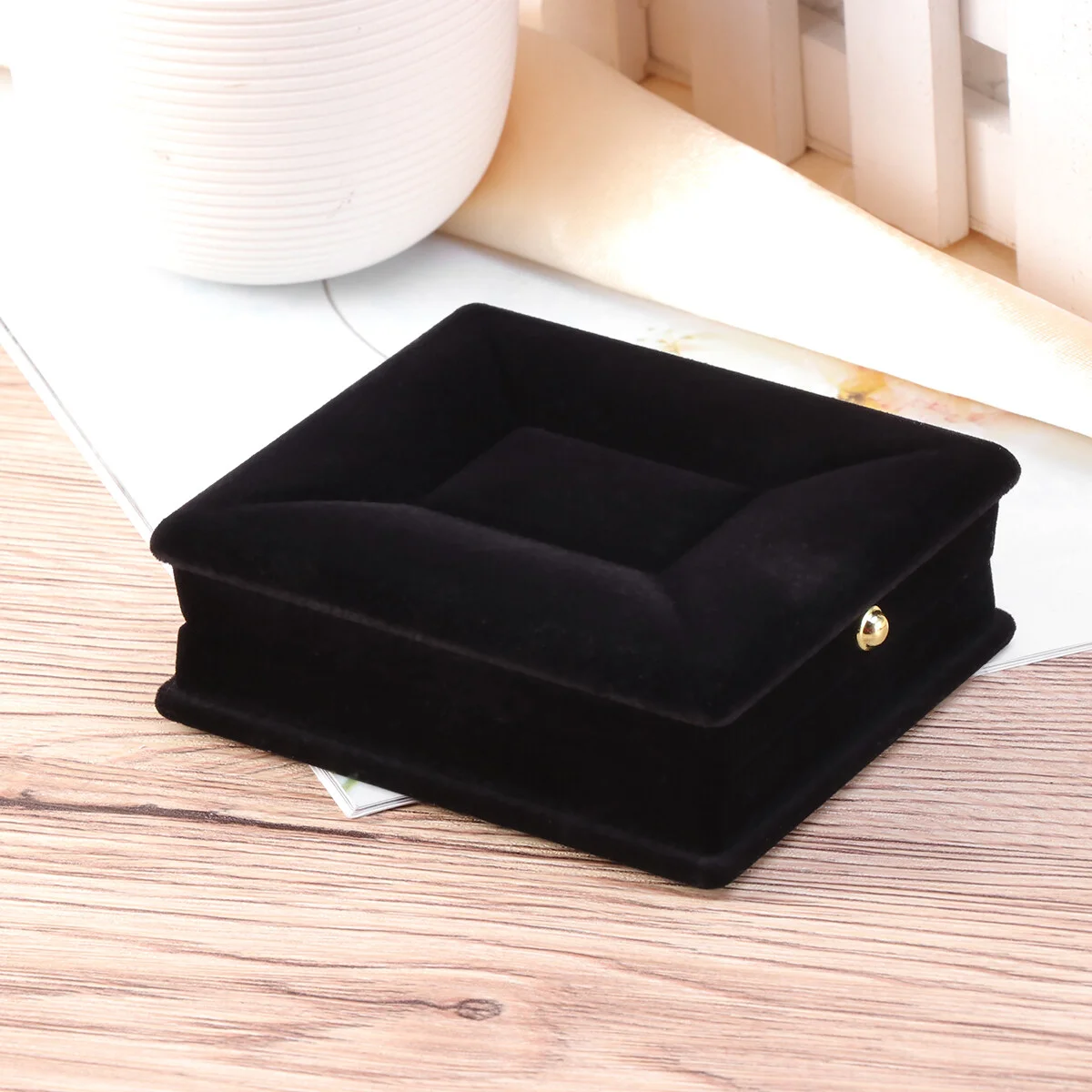 

Earring Gift Box Bracelet Necklace Accessories Flocking Earring Jewelry Box