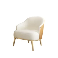 white designer gold legs chairs living room sofa pads elbow support full body chairs relax recliner sillas interior decorations