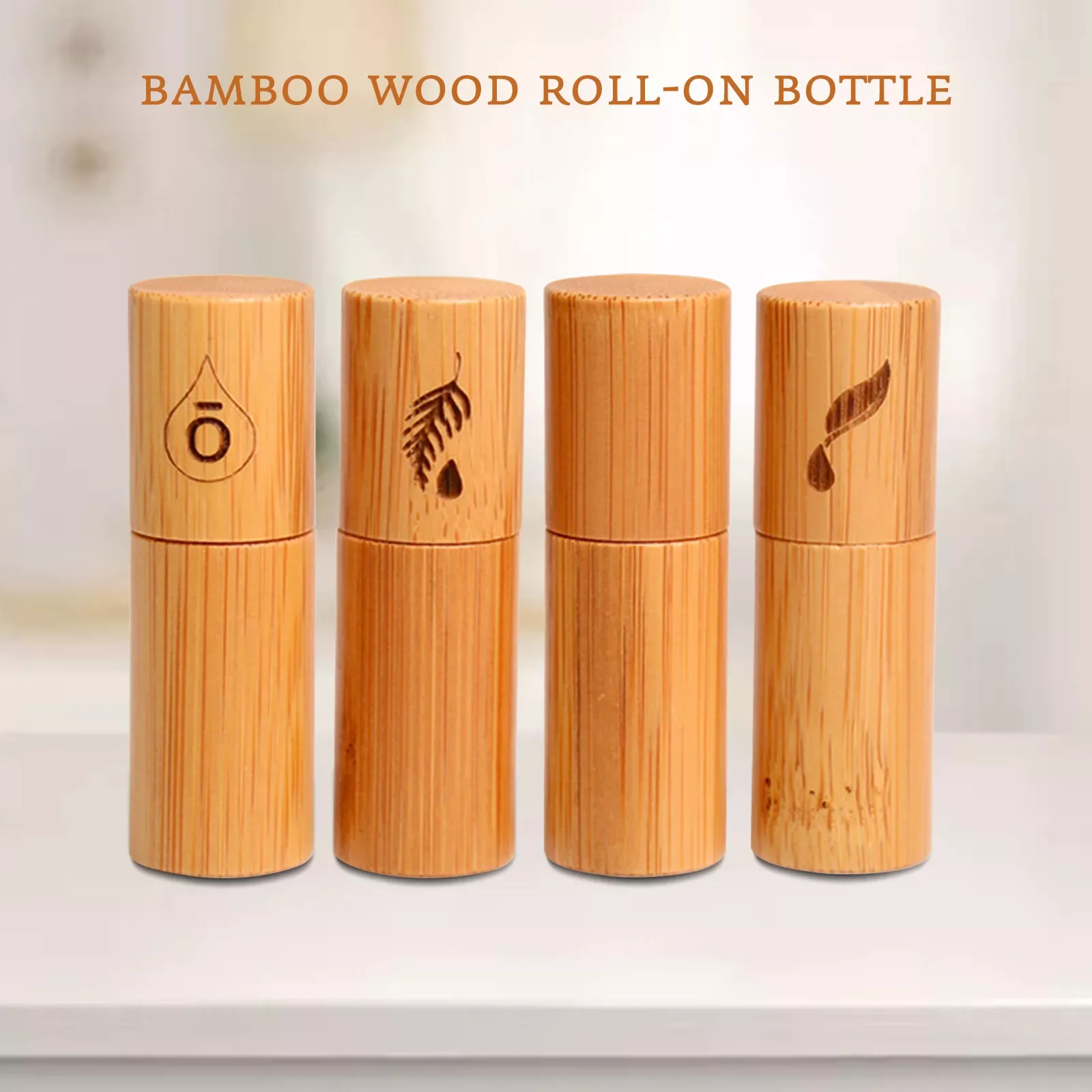 

1 pcs 5ml New Bamboo Wood Bottle Perfume Empty Oil Bottle Stainless Roll On Ball Perfume Aromatherapy Bottle Oil Roller Bottle