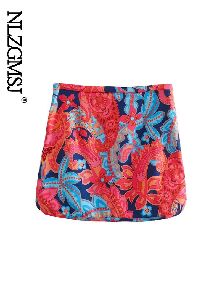 

Женская Офисная мини-юбка Nlzgmsj, винтажная розовая юбка-карандаш с завышенной талией и молнией сзади, модель 2022, 202205