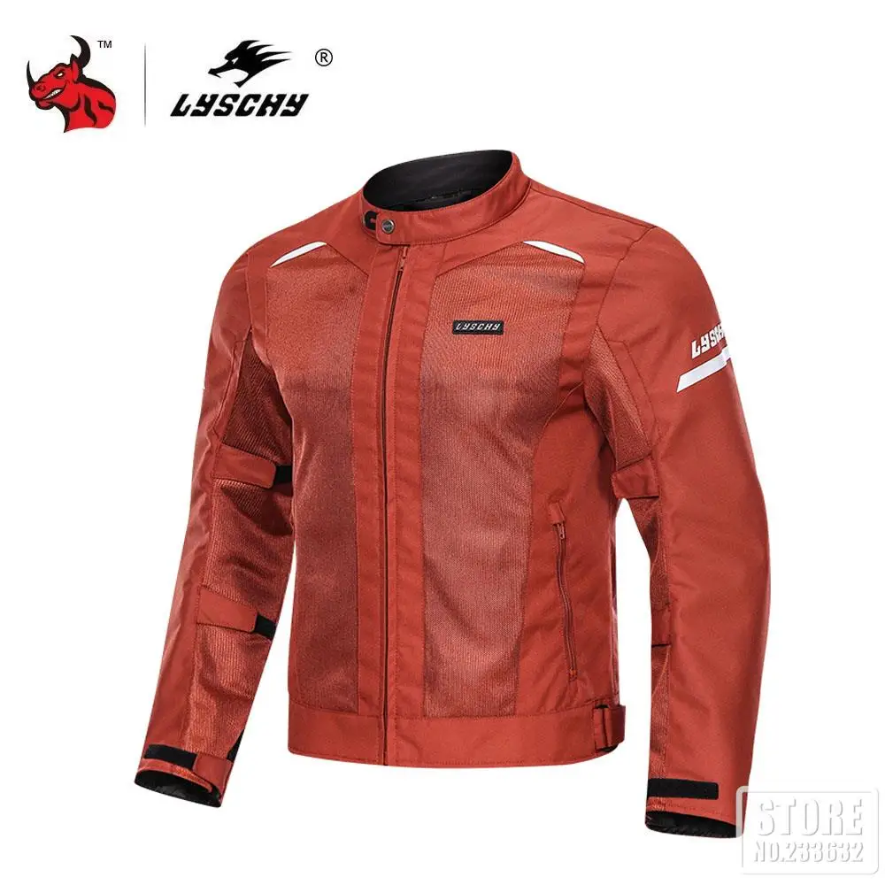

LYSCHY Breathable Spring Summer Motorcycle Jacket Reflective Wear-resistant Motorcycle Riding CE Certified Protective Jacket
