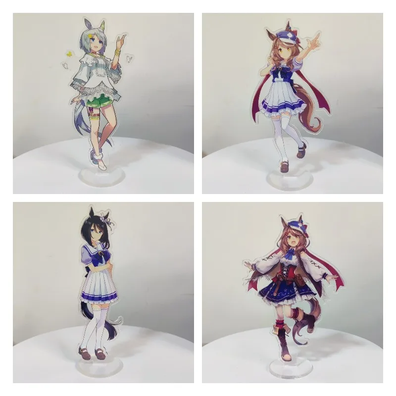 

2021 Game Pretty Derby Anime Figure Special Week Silence Suzuka Tokai Teio Acrylic Standing Sign Model Keyrings Kawaii Fans Gift