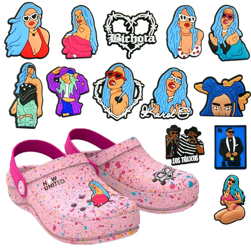 

1 шт. Karol G Croc Подвеска Аксессуары кроссовки обувь для Croc для женщин мужчин Croc джинсы Прямая поставка