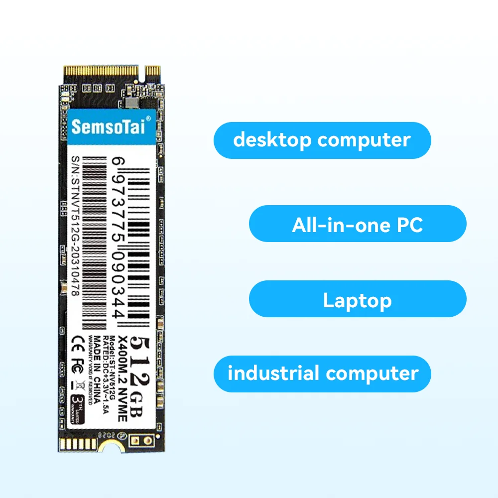 SemsoTai X400 M.2 SSD 256 ГБ 512 PCIe 3.0 NVMe Жесткий диск 2280 Твердотельный для настольных