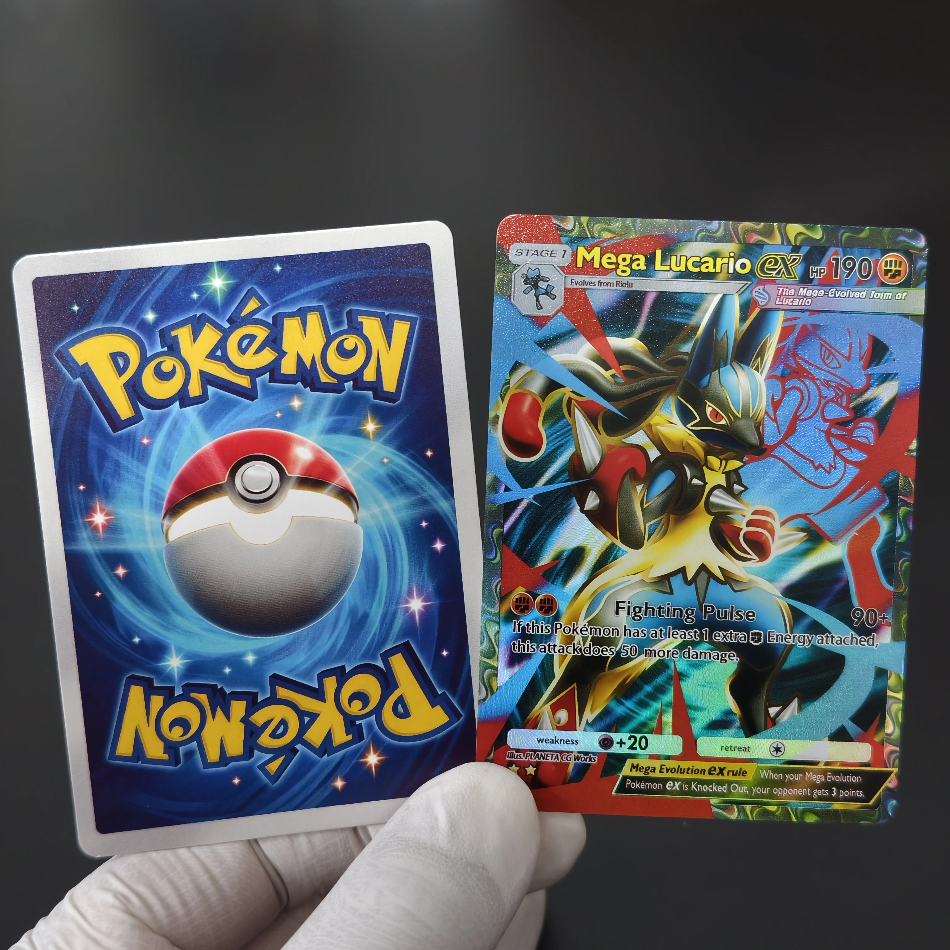 8 шт. DIY карточек PTCG: Мега Люкарио EX, Скептил, Люкарио, Аудино EX. Яркие краски, блестящие коллекционные карточки. Подарок. (art.: 3920dce03e1ff) - 3920dce03e1ff